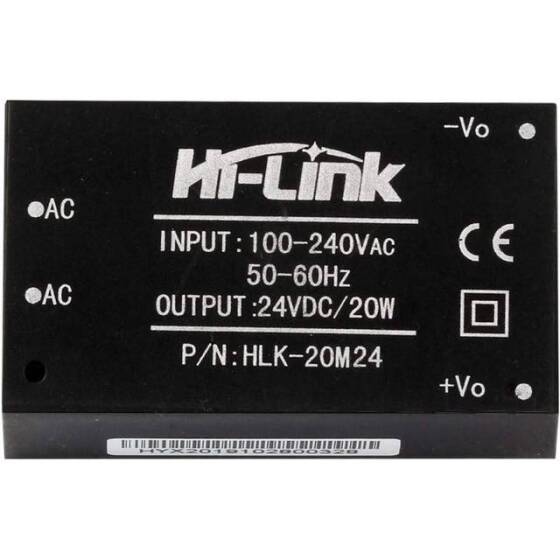 HLK-20M24 AC-DC 220V / 24V Güç Kaynağı Modülü - 1
