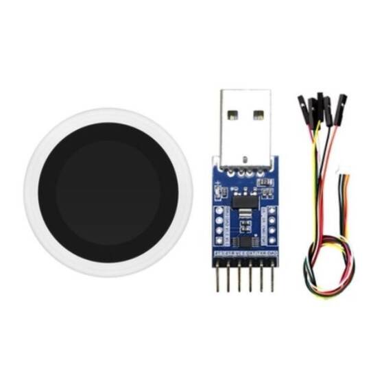 HLK-FPM383F Parmak İzi Tanıma Modülü + USB-TTL Seri Dönüştürücü - 1