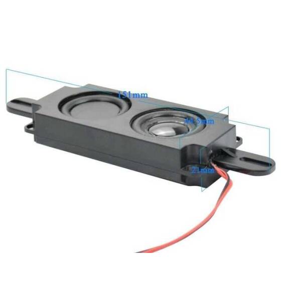 Hoparlör Çifti JST Soketli 100x45mm 8 ohm 8Ω 5W - 3