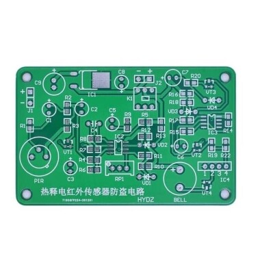 İnsan Vücudu Algılama IR Piroelektrik Kızılötesi Sensör Hırsızlığa Karşı Alarm Elektronik Kiti - 2
