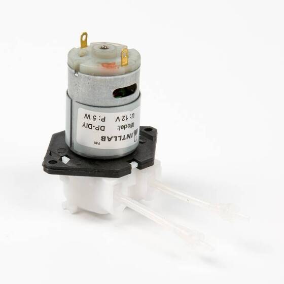 INTLLAB Tip L 12V Silikon Tüplü Sıvı Pompası ID:1mm-OD:3mm- 2-17mL/Dak. - 4