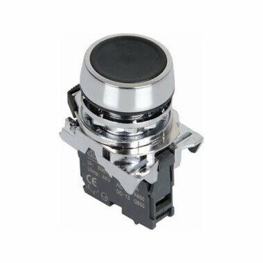 ISM-BA21 Metal Yaylı Push Buton - Siyah - Görsu Elektronik