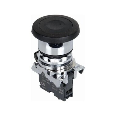 ISM-BC21 Mantar Kafalı Yaylı Metal Buton - Siyah - Görsu Elektronik