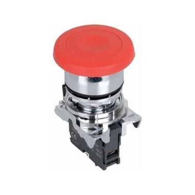 ISM-BC42 Mantar Kafalı Yaylı Metal Buton - Kırmızı - Görsu Elektronik