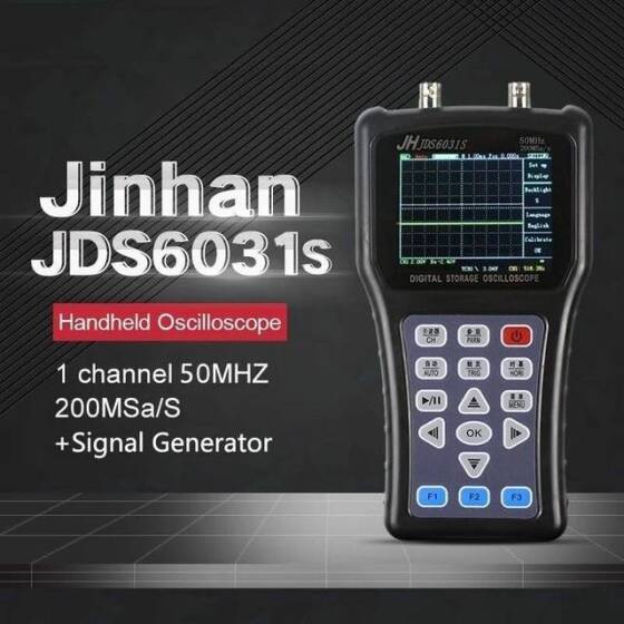 JDS6031S 50MHz 1CH Yükseltme Dijital Osiloskop US Fişli Pilli - 2