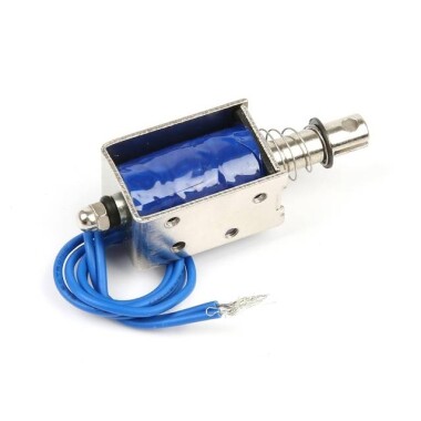 JF-0630B DC 24V 300mA İtme Çekme Solenoid (Sarmal Bobin) Elektromıknatıs - 10mm 6N 14Wx19Hx30Lmm - 2