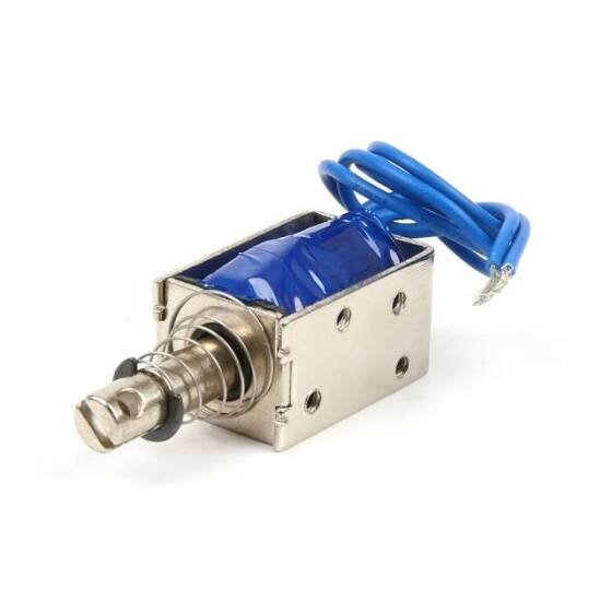 JF-0630B DC 24V 300mA İtme Çekme Solenoid (Sarmal Bobin) Elektromıknatıs - 10mm 6N 14Wx19Hx30Lmm - 4