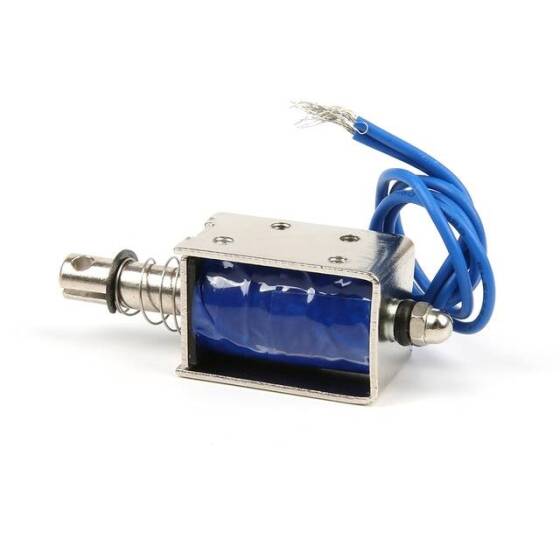 JF-0630B DC 24V 300mA İtme Çekme Solenoid (Sarmal Bobin) Elektromıknatıs - 10mm 6N 14Wx19Hx30Lmm - 5