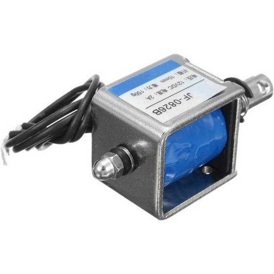 JF-0826B 12V DC 20N 10mm Geçirgen Elektromıknatıs Kilit - 2