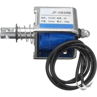 JF-0826B 12V DC 20N 10mm Geçirgen Elektromıknatıs Kilit - 3