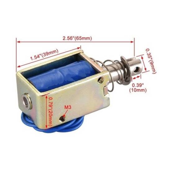 JF-1039 24V DC 25N 10mm Çerçeve Tipi Elektromıknatıslı Kilit - 4