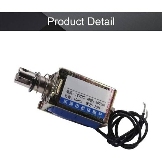 JF-1040 12V DC 25N 10mm Çerçeve Tipi Elektromıknatıslı Kilit - 4