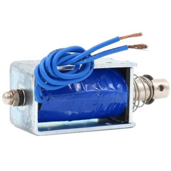 JF-1253B 24V DC 6N 10mm Geçirgen Elektromıknatıs Kilit - 3