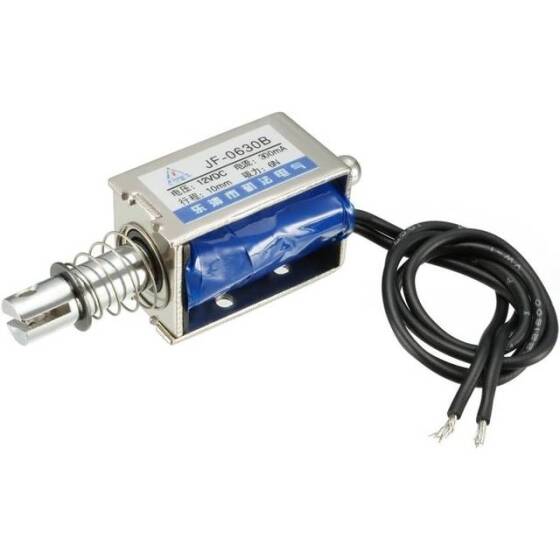 JF-1253B 6V DC 6N 10mm Geçirgen Elektromıknatıs Kilit - 1