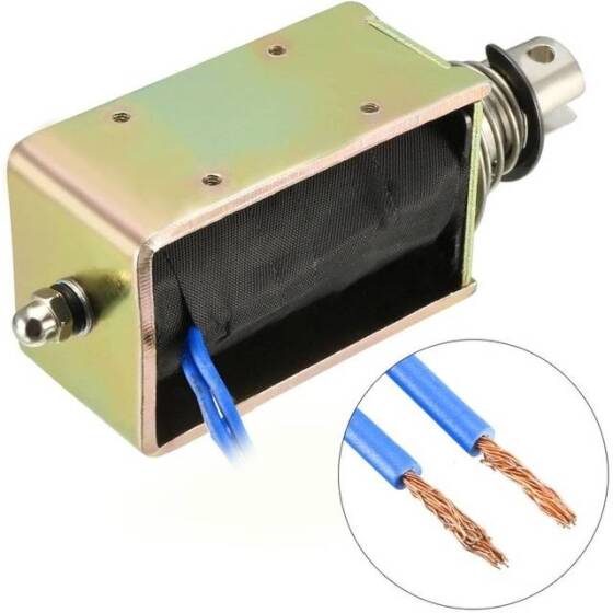 JF-1264B 24V DC 55N 10mm Geçirgen Elektromıknatıs Kilit - 3