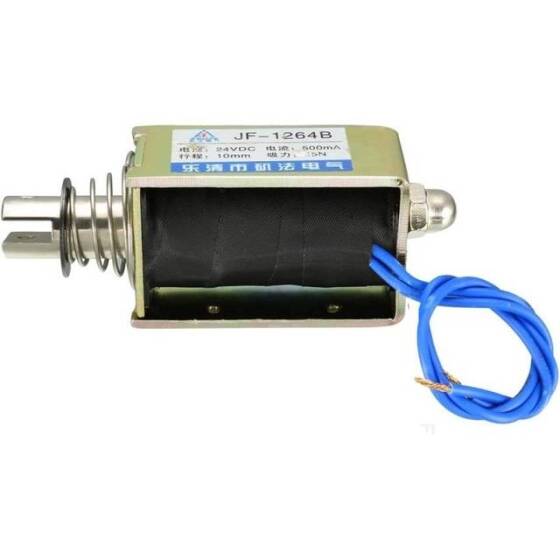 JF-1264B 24V DC 55N 10mm Geçirgen Elektromıknatıs Kilit - 4
