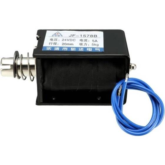 JF-1578B 24V DC 5KG 20mm İtme-Çekme Geçirgen Elektromıknatıs Kilit - 3
