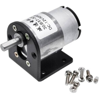 JGB37-520 DC 24V 107RPM Minyatür İleri ve Geri Fırçalı DC Hız Düşürücü Motor - 1