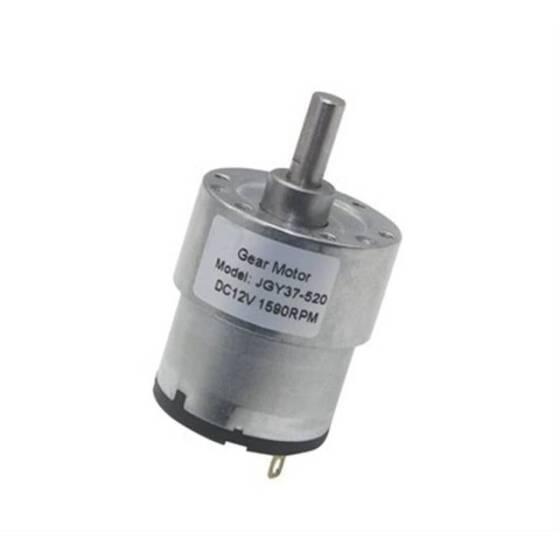 JGB37-520 DC 24V 66RPM Minyatür İleri ve Geri Fırçalı DC Hız Düşürücü Motor - 1