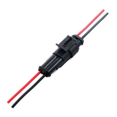 Kablolu 2 Pin Su Geçirmez Konnektör Takımı - 2