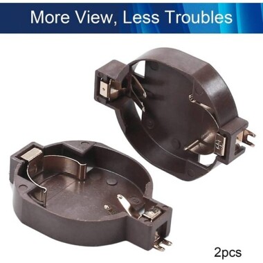 Kahverengi CR2032-BS-10 PCB Tipi Pil Tutucu Altın Ayak - 4