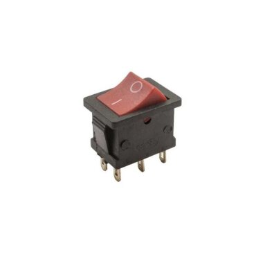 KCD1 On/Off Anahtar 6 Pin - Kırmızı-Siyah - Görsu Elektronik