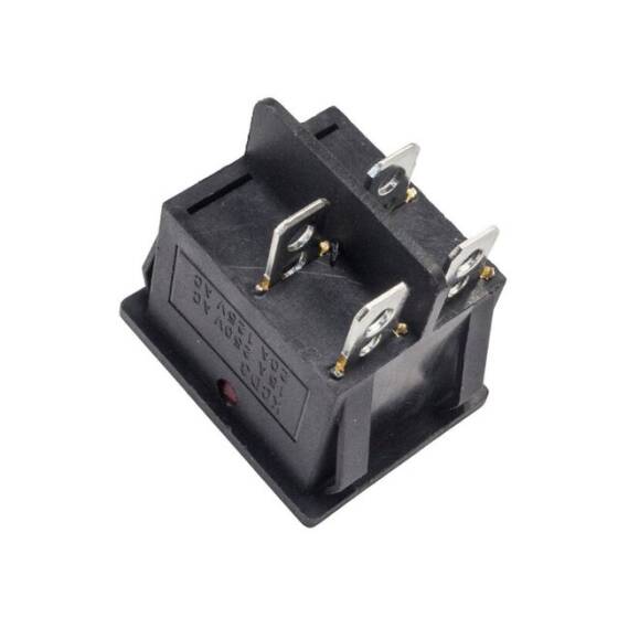 KCD4 İkili Işıksız ON-OFF Switch 4 Pin - Kırmızı - 2