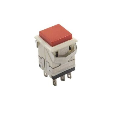 KD2-23 19mm Işıksız Anahtarlı Push Buton - Kırmızı - Görsu Elektronik