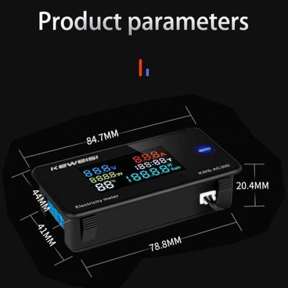 KEWEISI KWS-AC300-100A Dijital Elektrik Sayacı Voltmetre Ampermetre Ölçümü Close CT - 4
