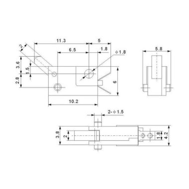 KFC-V-101 Micro Switch 2 Pin - 2