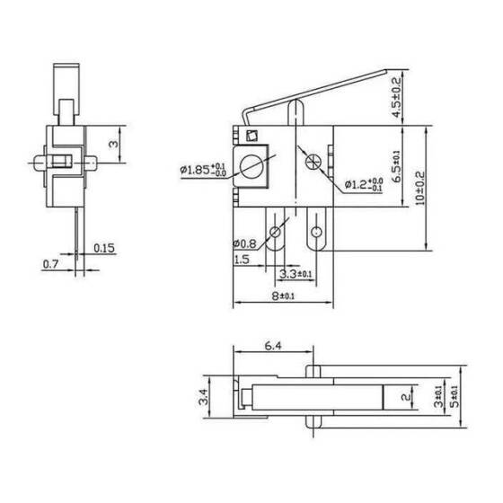 KFC-V-103F Micro Switch 2 Pin - 2