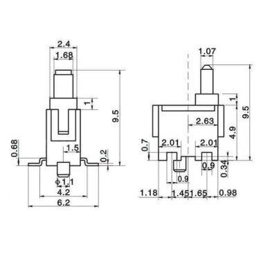 KFC-W-07A Micro Switch NO 2 Pin - 2