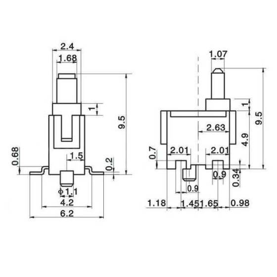 KFC-W-07A Micro Switch NO 2 Pin - 2