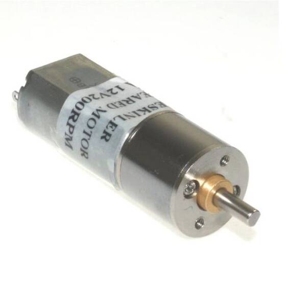 KGA16 12V 200Rpm 16mm Redüktörlü Dc Motor - 2