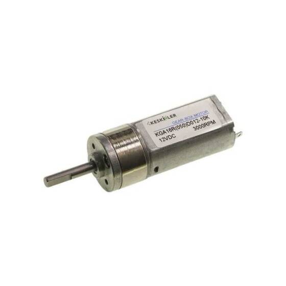 KGA16 12V 3000Rpm 16mm Redüktörlü Dc Motor - Çizgi İzleyen Robot - 1