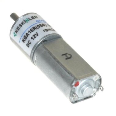 KGA16 12V 30Rpm 16mm 1:423 Redüktörlü Dc Motor - Görsu Elektronik