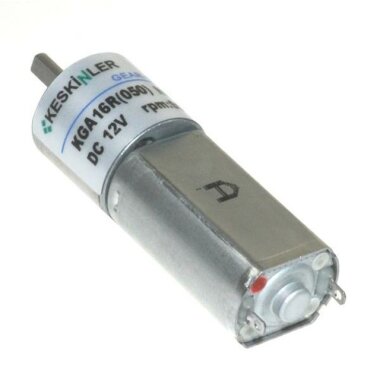 KGA16 12V 90Rpm 16mm 1:144 Redüktörlü Dc Motor - Görsu Elektronik