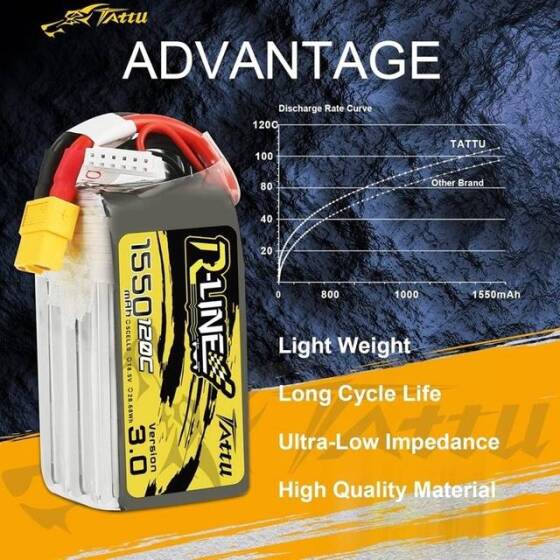 Kırmızı 1300MAH 4 S 14.8 V 25C Yüksek Güç Yüksek Kaliteli Model Uçak LIPO Pil T Dişi - 4