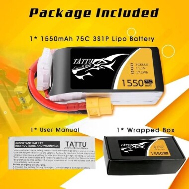 Kırmızı 1500MAH 3 S 11.1 V 25C Yüksek Güç Yüksek Kaliteli Model Uçak LIPO Pil JST Dişi - 2