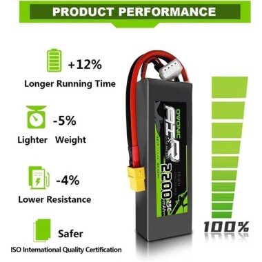 Kırmızı 2200MAH 3 S 11.1 V 25C Yüksek Güç Yüksek Kaliteli Model Uçak LIPO Pil T Dişi - 3