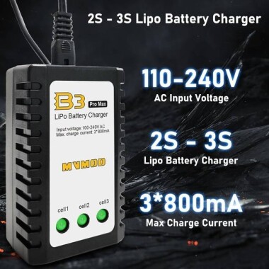 Kırmızı 2200MAH 3 S 11.1 V 35C Yüksek Güç Yüksek Kaliteli Model Uçak LIPO Pil JST Dişi - 4