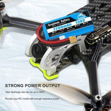 Kırmızı 2200MAH 3 S 11.1 V 35C Yüksek Güç Yüksek Kaliteli Model Uçak LIPO Pil XT60 Dişi - 5