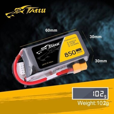 Kırmızı 850MAH 4 S 14.8 V 25C Yüksek Güç Yüksek Kaliteli Model Uçak LIPO Pil XT60 Dişi - 2