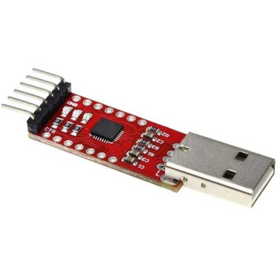 Kırmızı CP2102 USB 2.0 - TTL UART Modülü 5 Pin - 1