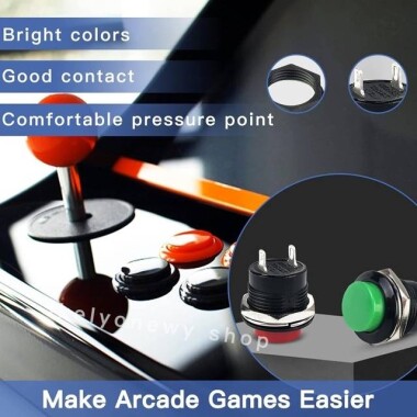 Kırmızı LA128A 220V 8 Pin 16mm Kendini Sıfırlamalı Yuvarlak Push Buton - 2