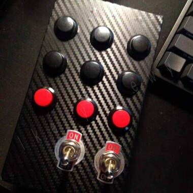 Kırmızı LA128A 220V 8 Pin 16mm Kendini Sıfırlamalı Yuvarlak Push Buton - 4