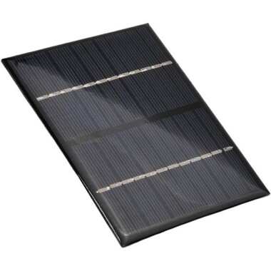 Krokodil Kablolu 5V 2.5W Güneş Paneli - Solar Panel - Güneş Pili 130x150mm - 1