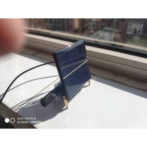 Krokodil Kablolu 5V 2.5W Güneş Paneli - Solar Panel - Güneş Pili 130x150mm - 5