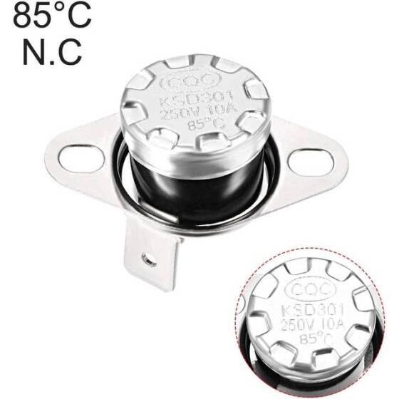 KSD301 85 Derece Normal Kapalı NC Sıcaklık Kontrollü Anahtar Termostat 250V 10A - 4