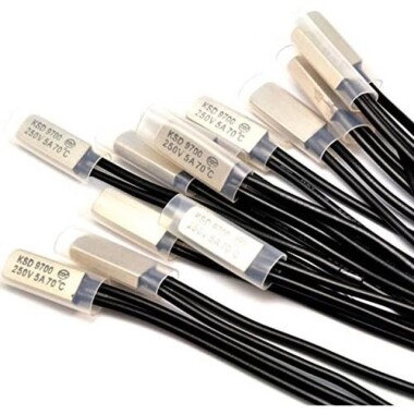 KSD9700/BK05 - BB1D 5A 250V Metal Termostat - 45 Derece Normalde Kapalı - 1
